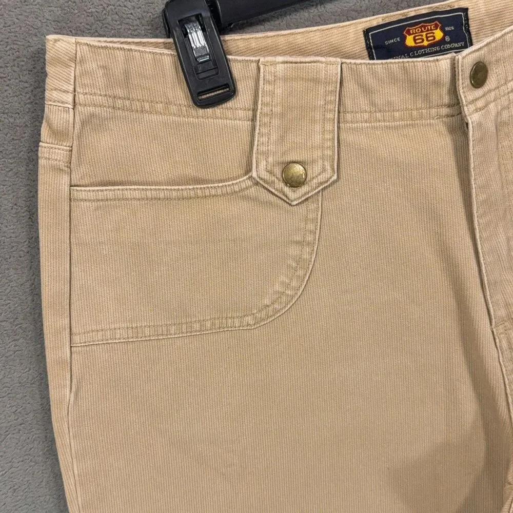 Route 66 Women's Size 16 Pants Lot 2 Pair Khaki Brown Straight Leg Cotton Casual - Picture 4 of 16